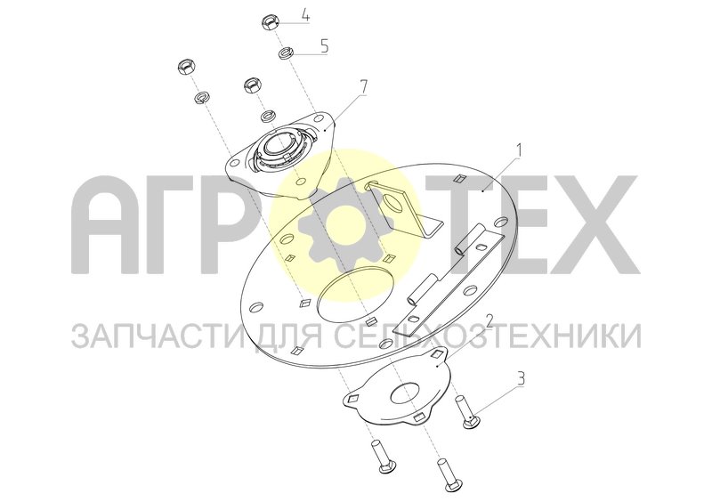 Фланец (РСМ-10.01.05.030) (№7 на схеме)